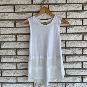Loft mixed media tank top